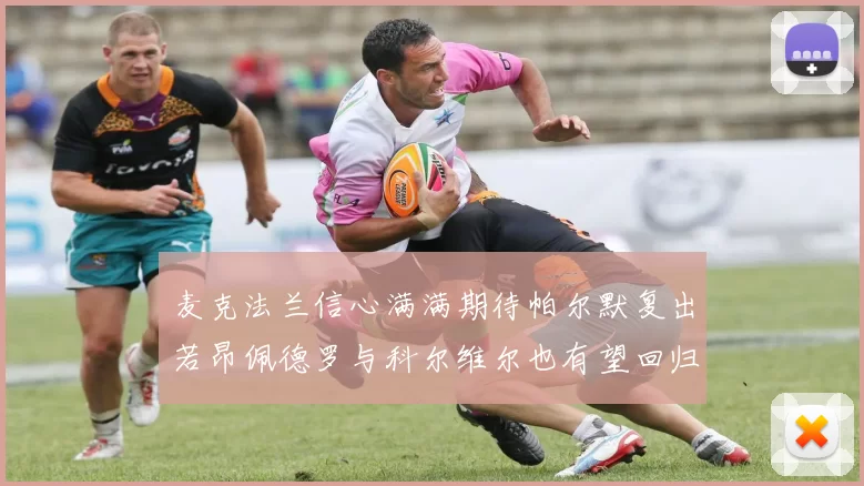 麦克法兰信心满满期待帕尔默复出若昂佩德罗与科尔维尔也有望回归